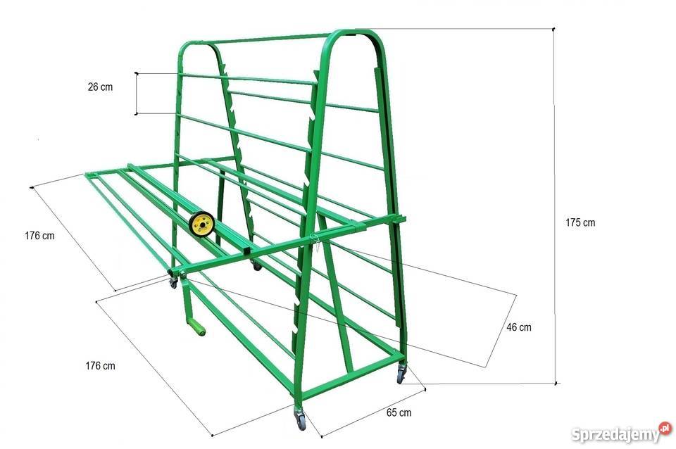 Stojak do rolek folia agrowloknina siatka Bydgoszcz