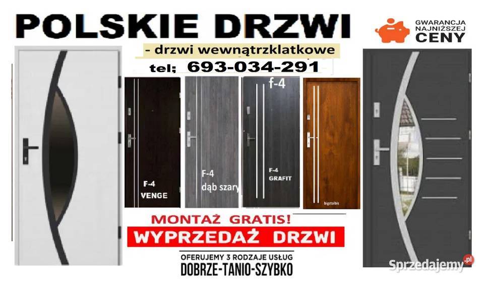 Drzwi ZEWNĘTRZNE wejściowe wewnątrzklatkowe Grodzisk Mazowiecki sprzedam