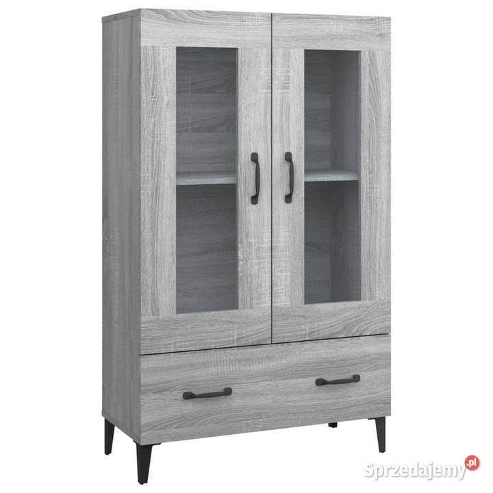 Szafka szary dąb sonoma 70x31x115 materiał