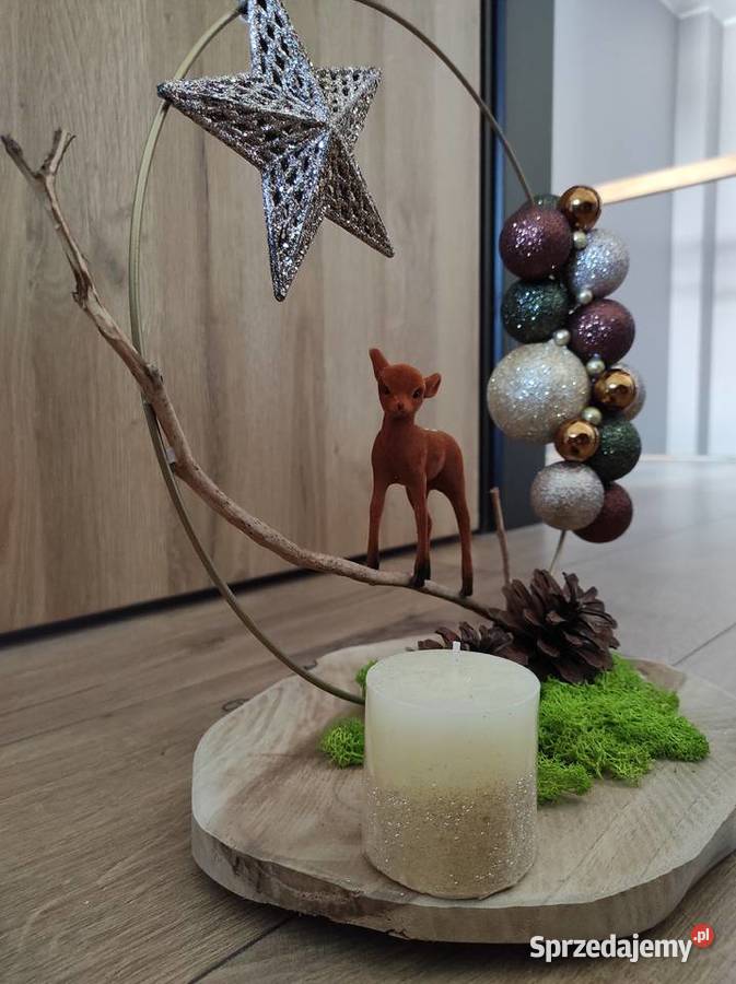 Stroik świąteczny sarenka na gałązce Dom i Ogród Oleśnica