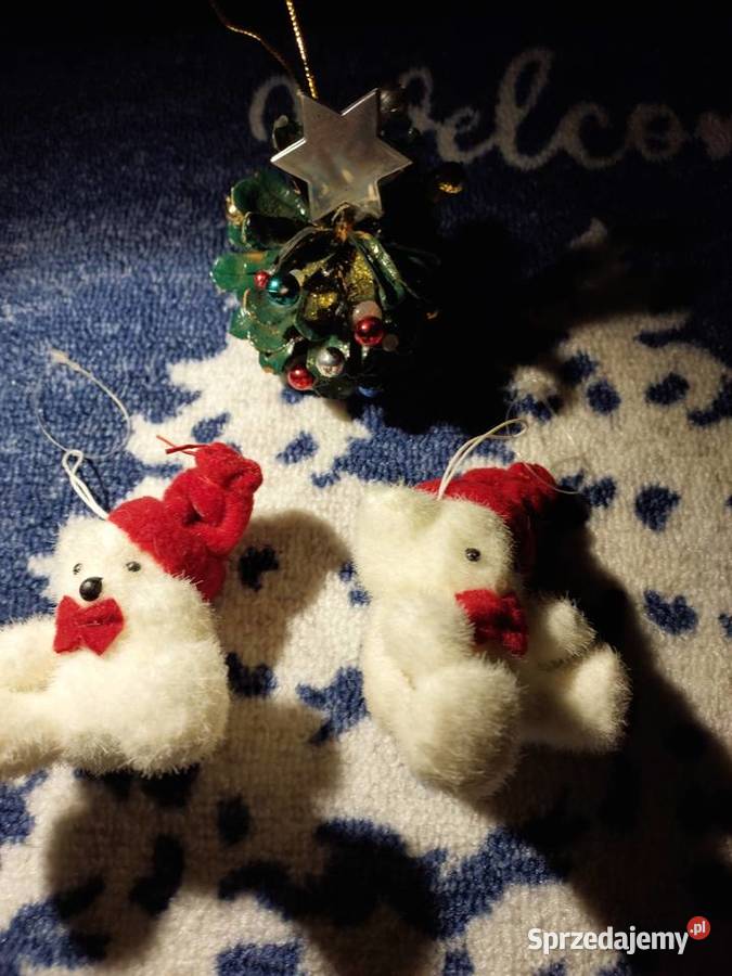 Choinka mała i 2 misie PRL Wrocław sprzedam