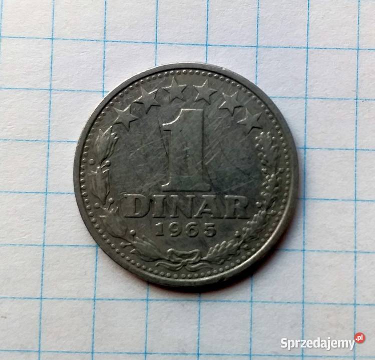 1 DINAR 1965 JUGOSŁAWIA Piszczac sprzedam