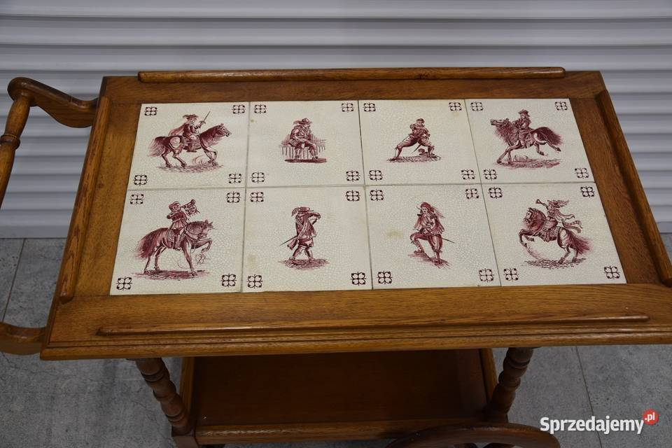 barek stolik dębowy na kółkach super stan Olsztyn