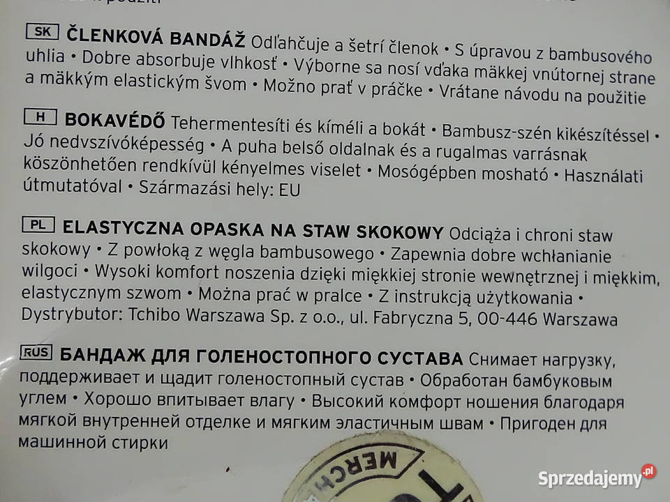 Opaska na staw skokowy rozmiar M