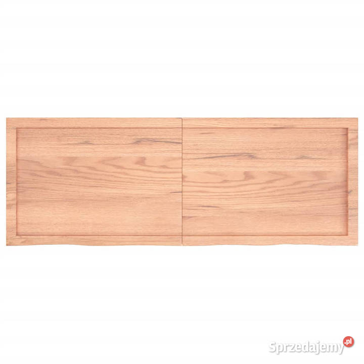 Blat do stołu jasnobrązowy 140x50x26 lite drewno Warszawa