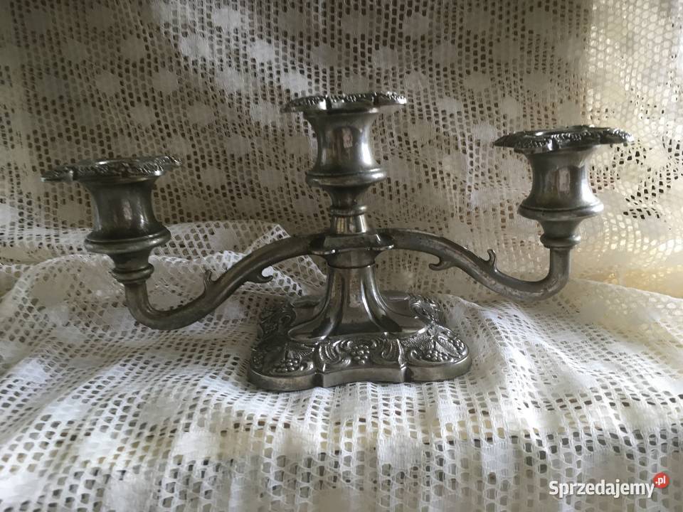 Świecznik stary angielski Kraków sprzedam