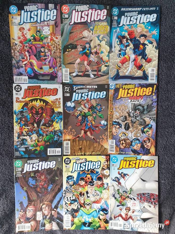 Young Justice kolekcja 36 komiksów DC USA