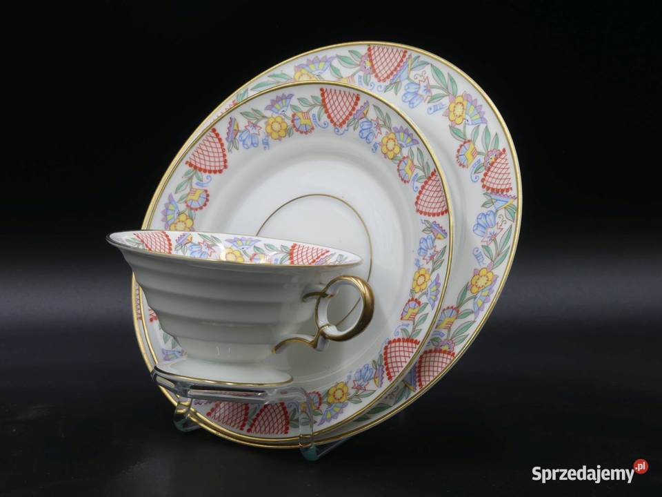 Urokliwe trio Hutschenreuther 1928 43 piękne Poznań