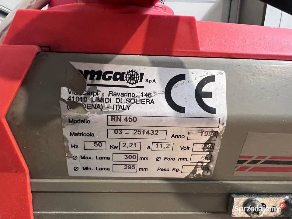 Piła radialna OMGA Radial RN 450 Juszczyn