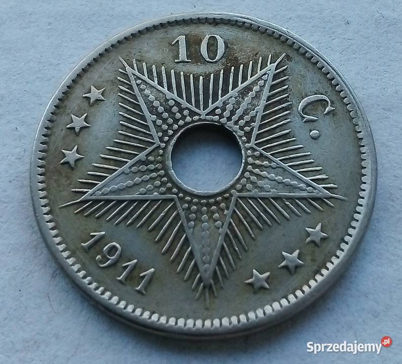 KONGO BELGIJSKIE10 CENTIMÓW1911 r Legionowo sprzedam