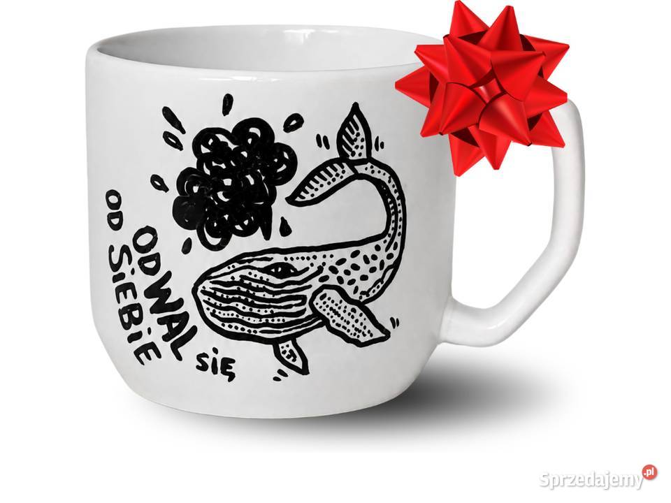 Kubek Ceramiczny Ręcznie Malowany WALEŃ 300ml dolnośląskie