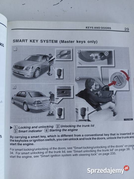 Lexus Ls 430 instrukcja obsługi