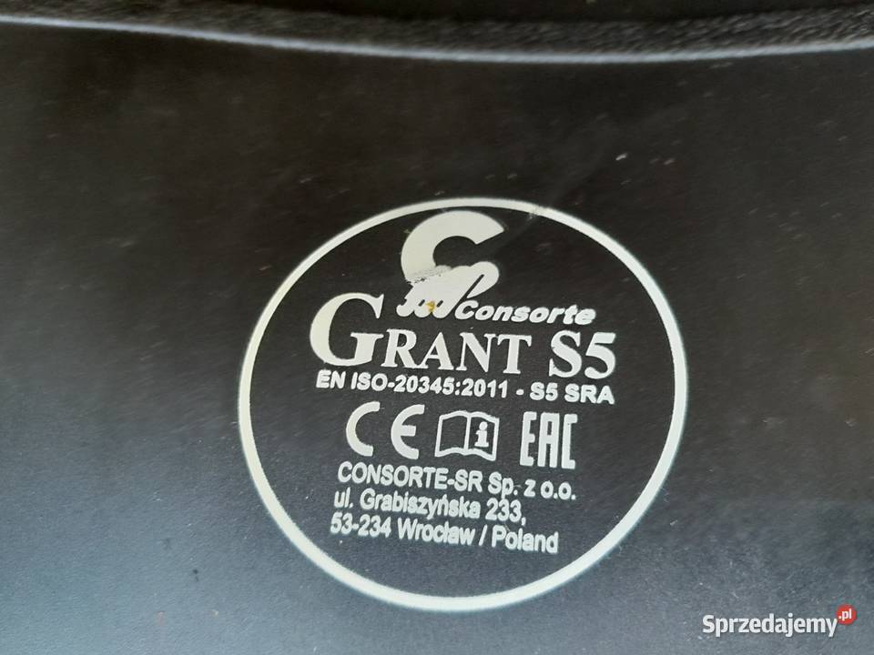 GRANT S5 obuwie robocze wodoodporne z trwałej Warszawa