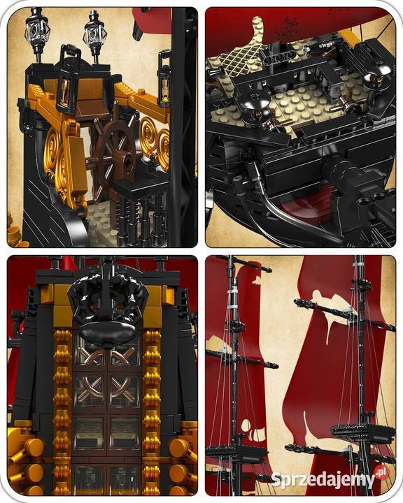 Klocki statek piracki 3139 el ruchome elementy Warszawa