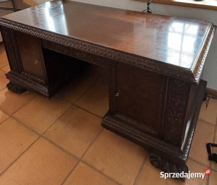 Biblioteka biurko i 3 krzesła dolnośląskie Łagiewniki