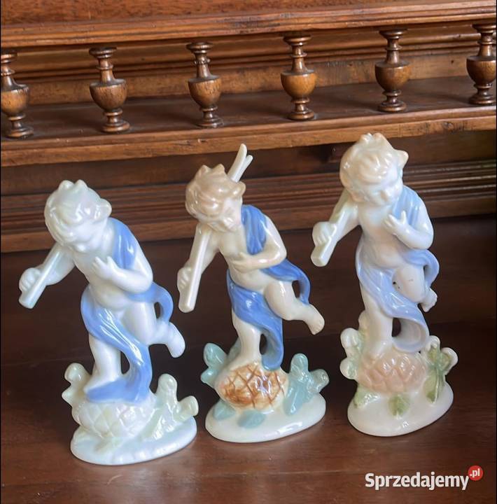 Zima Figurki Pory Roku IlmenauPorzellanfabrik pomorskie Gdańsk