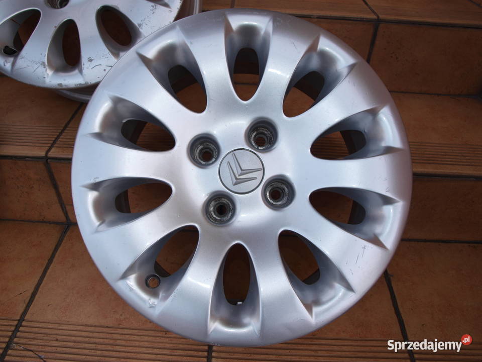 Citroen felgi alufelgi 15 oryginalne 3 sztuki aluminiowe wielkopolskie Kalisz