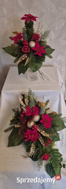 Dekoracja nagrobna świąteczna Komplet Pleszew sprzedam