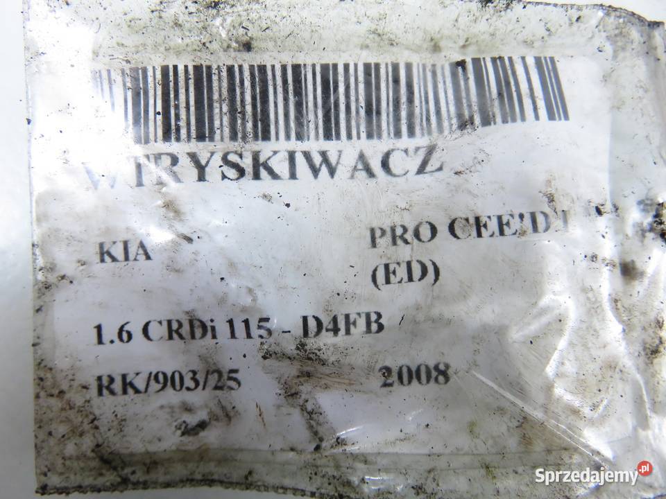 WTRYSKIWACZ KIA PRO CEED16 CRDi 0445110256 osobowe sprzedam