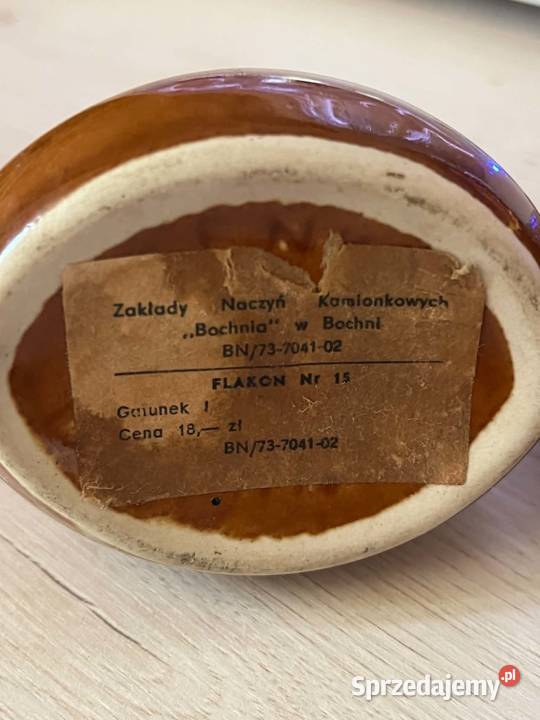 Dwa ceramiczne wazoniki z lat 70 z czasów PRL lubelskie Radzyń Podlaski