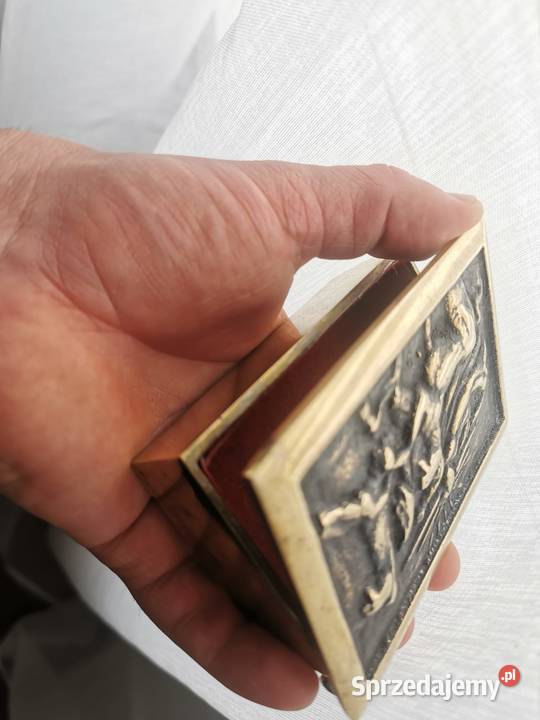 Solidna mosiężna szkatułka 816 g szkatuła na Rzeszów