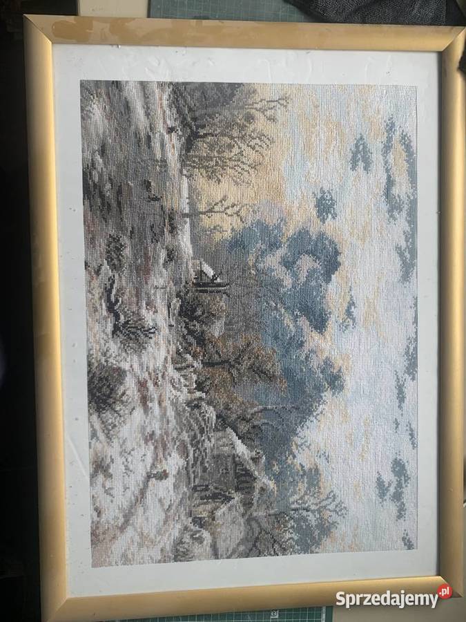 Haft krzyżykowy obraz