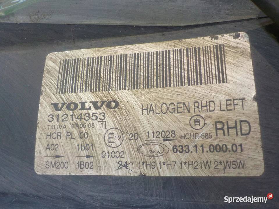 VOLVO S80 II 24 D5 08r 4D lampa lewa przod Suków