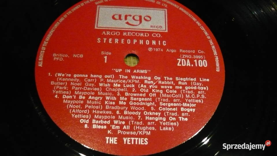 Płyta winylowa THE YETTIES płyta winylowa Myszków