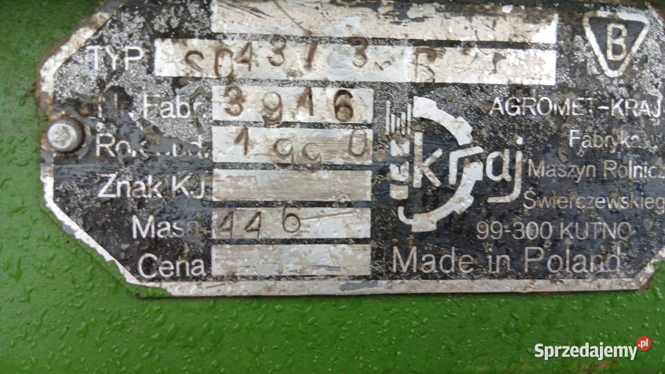 Siewnik Poznaniak 1990r Przekładnia Olejowa