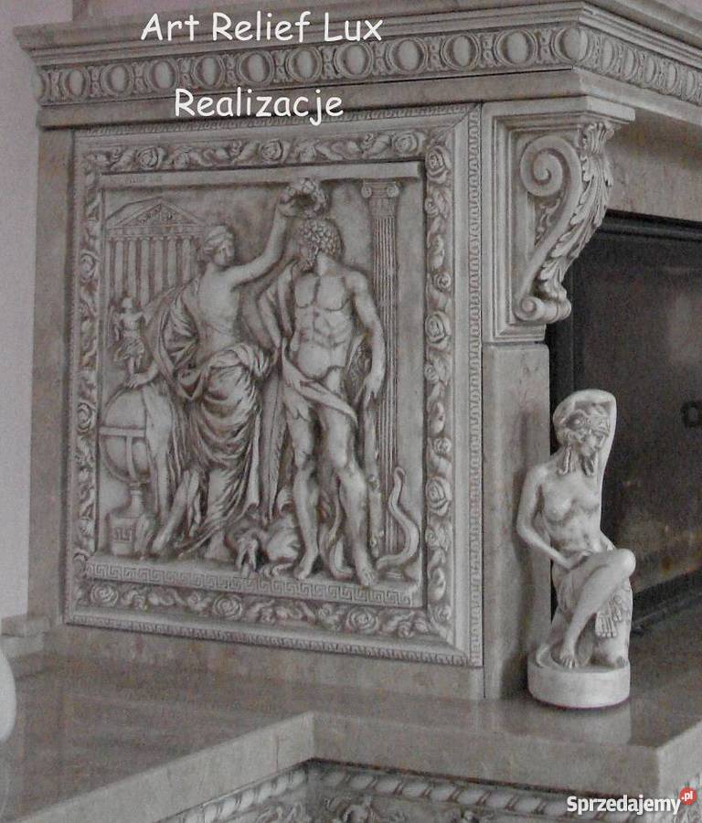 relief płaskorzeźba grecka płaskorzeźby greckie beżowy lubuskie Zielona Góra