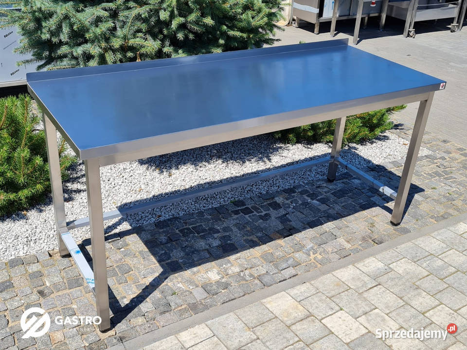 Stół nierdzewny z dwoma półkami 200x70x85 Meble Ostrów Wielkopolski sprzedam