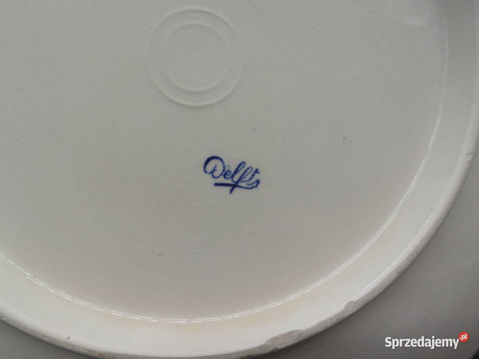 Dekoracyjny talerz Delft Blue Porcelana i szkło Raszków