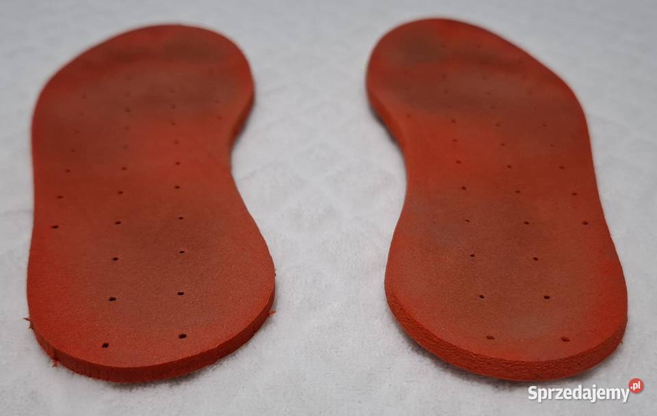 Wkładki do butów dziecięce 21 4mm czerwone śląskie Czeladź