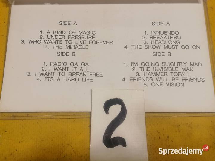 kasety magnetofonowe 2 w pudełku Queen rock Płyty i kasety Piotrków Trybunalski