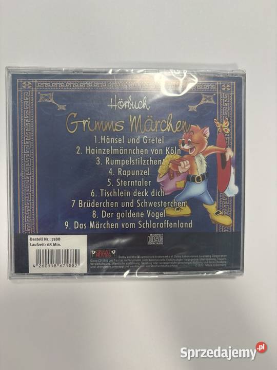 Grimms Mrchen 2 CD z dziewięcioma klasycznymi Kultura i Rozrywka mazowieckie Warszawa