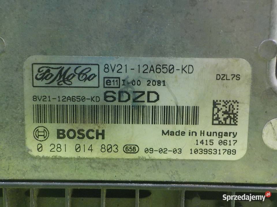 TRANSIT COURIER 16 TDCI 15r VAN sterownik Suków