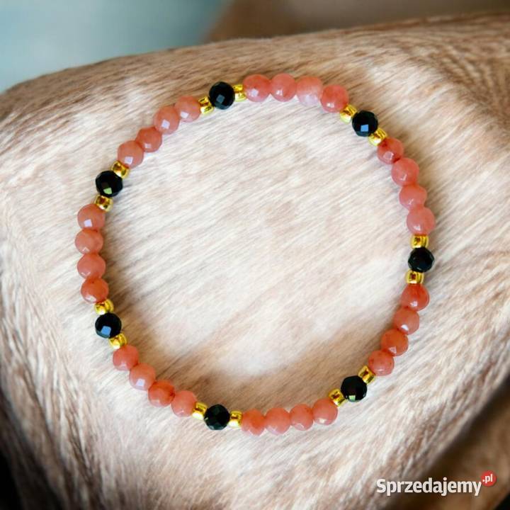 Bransoletka z Jadeitu i Turmalinu