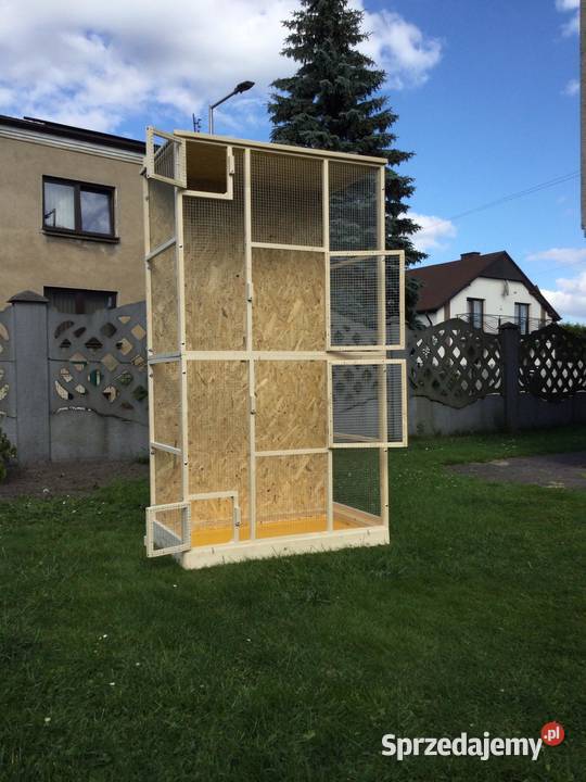 Klatka woliera drewniana ptaków egzotycznych Myszków