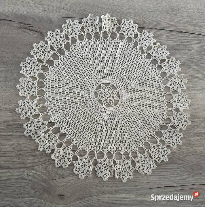 Serweta szydełko śr 45 ecri łódzkie Łódź sprzedam