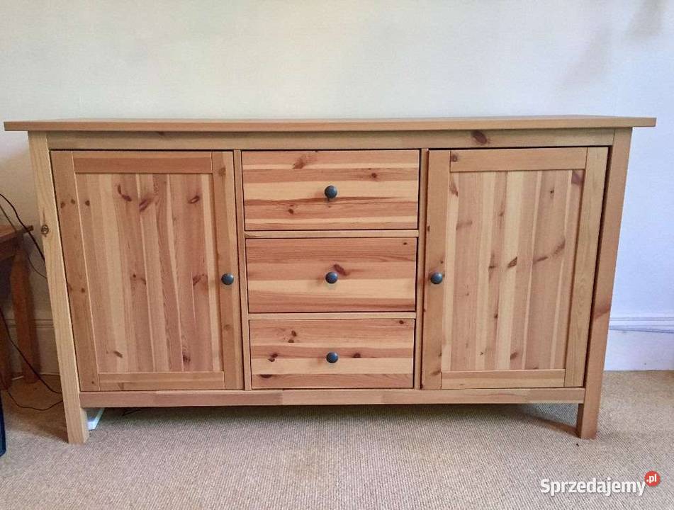 Witryna Regałszafka IKEA Leksvik drewno HEMNES