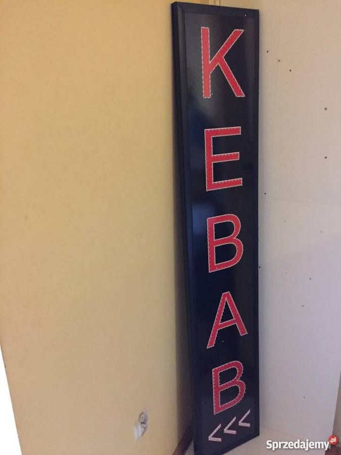 KEBAB LED REKLAMA 160x30 zewnętrzna NOWA sprzedam