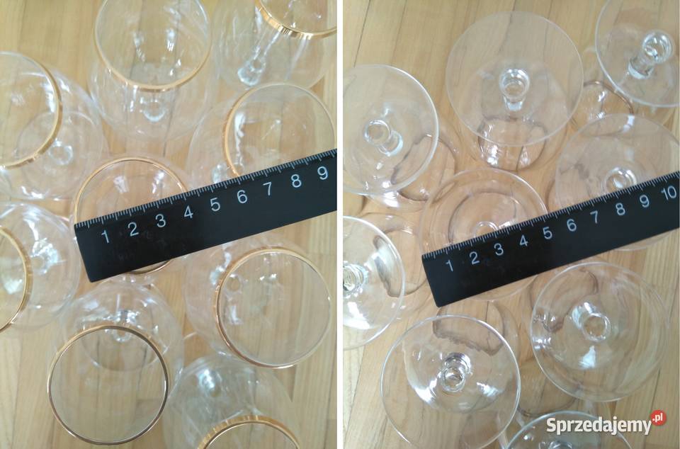 Kieliszki lampki komplet 10 sztuk na koniak Warszawa
