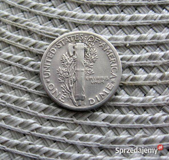 USA 10 Cent 1935r SREBRO Kalisz