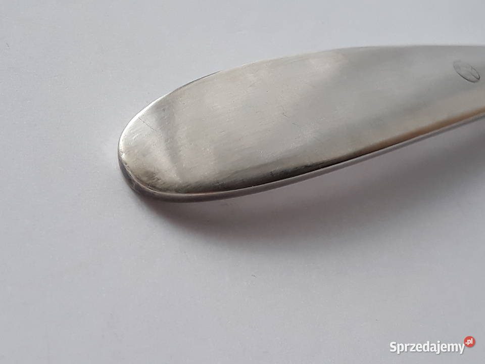 Posrebrzany widelec serwingowy do wędlin mięs 2