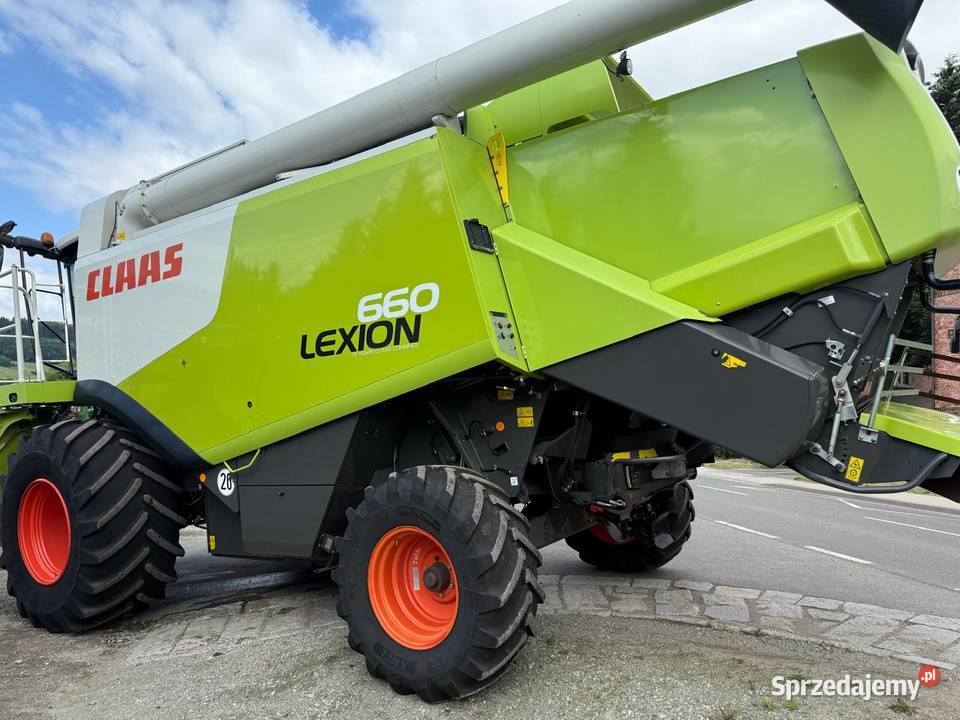 Kombajn zbożowy Claas Lexion 660 heder V750 pro nieuszkodzony Nowa Ruda