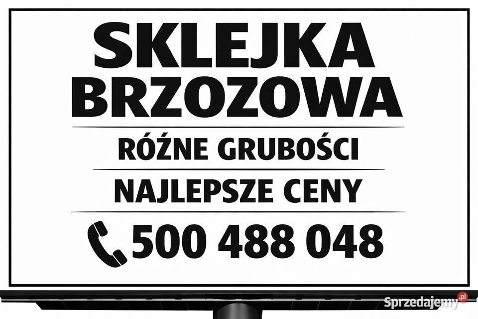 SKLEJKA BRZOZOWA RÓŻNE WYMIARY I GRUBOŚCI Krosno