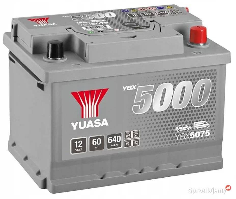 Akumulator Yuasa Silver 12V 60Ah 640A Prawy Plus osobowe podlaskie