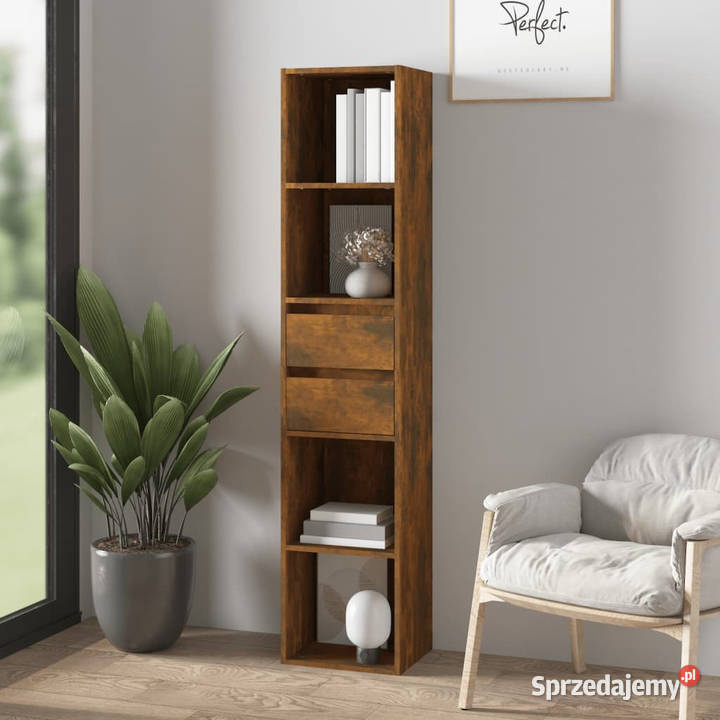 Szafka na książki przydymiony dąb 36x30x171 Warszawa sprzedam
