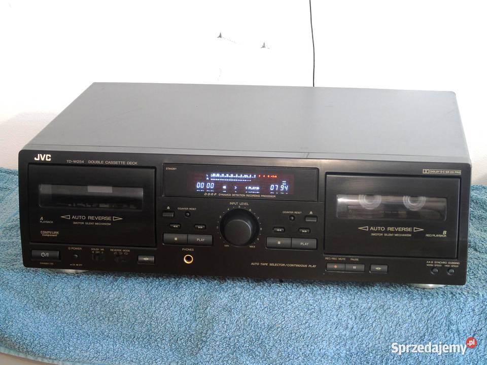 Magnetofon JVC TDW254 ładny DOSTAWA Magnetofony Jasło