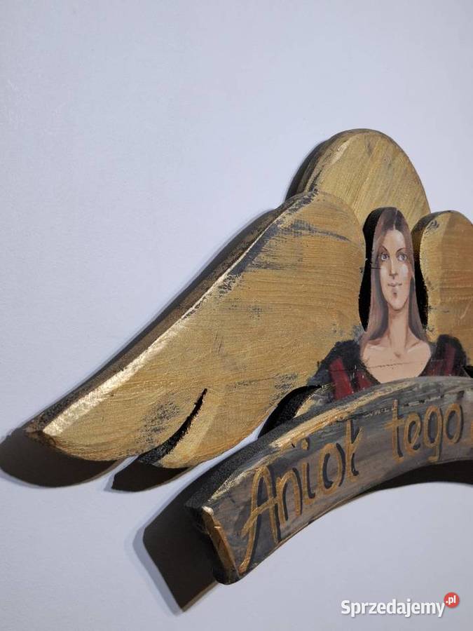 Drewniany obraz rękodzieło vintage hand made Kraków